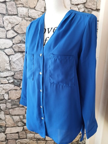 Azurblaue hemdbluse m - in,
