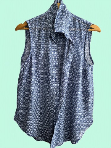 Damen bluse blau weiß - h&m,