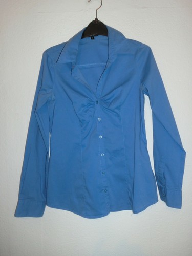 Blaue hemd bluse langarm - hemd-bluse,