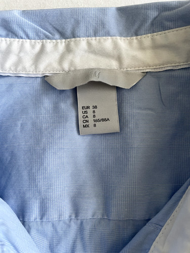 Hellblaue hemdbluse 38 - gr.,