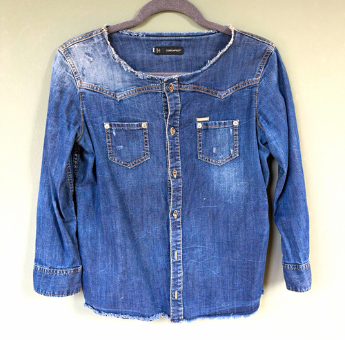 Dsquared2 damen denim bluse - denim,
