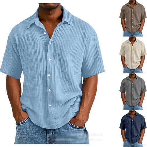 Herren kurzarm blusehemd - kurzarm,