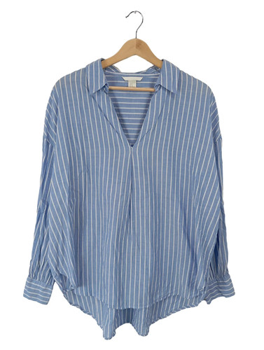 Damen hemdbluse blau - h&m,