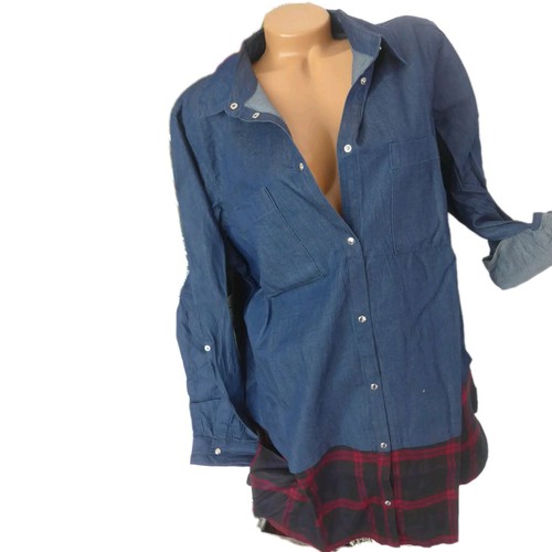 Bluse shirt jeanshemd janet - bluse,