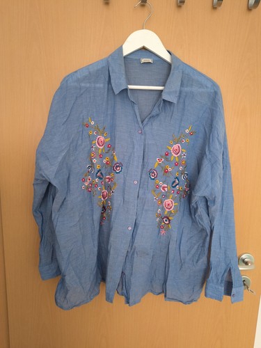 Bestickte bluse hemd - bestickte,