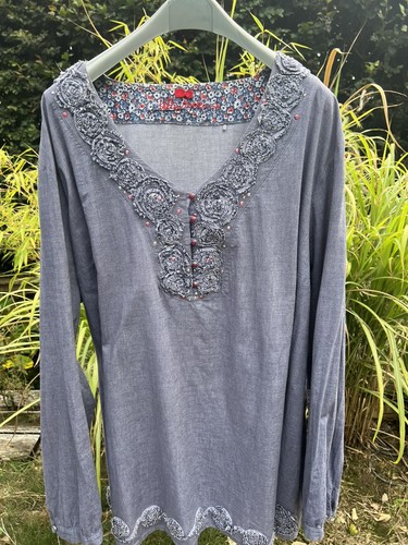 Ulla popken blaue bluse - ulla,