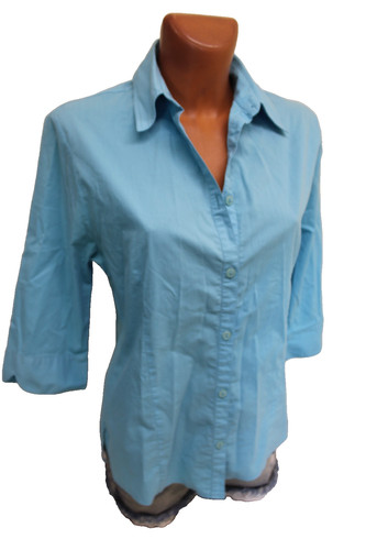 Bluse hemdbluse blau - 40,