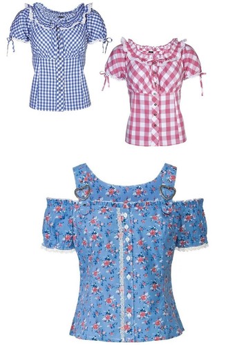 Esmara trachtenbluse m l - m,