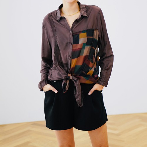 Damenhemd bluse locker sitzend - damenhemd,
