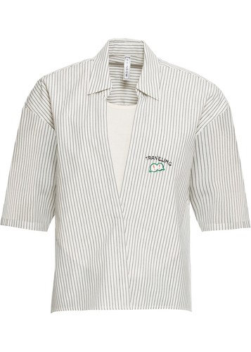 Bluse streifen und - streifen,