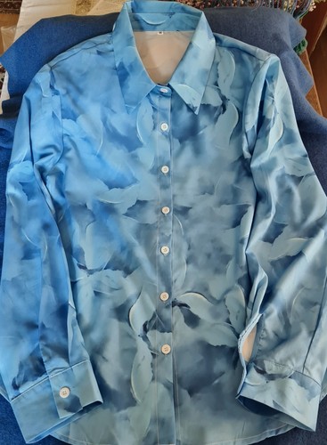 Hübsche blaue bluse hemd - hübsche, bluse/