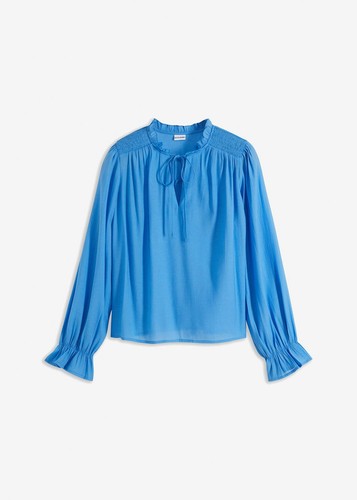 Bluse blau damenbluse - gr.,